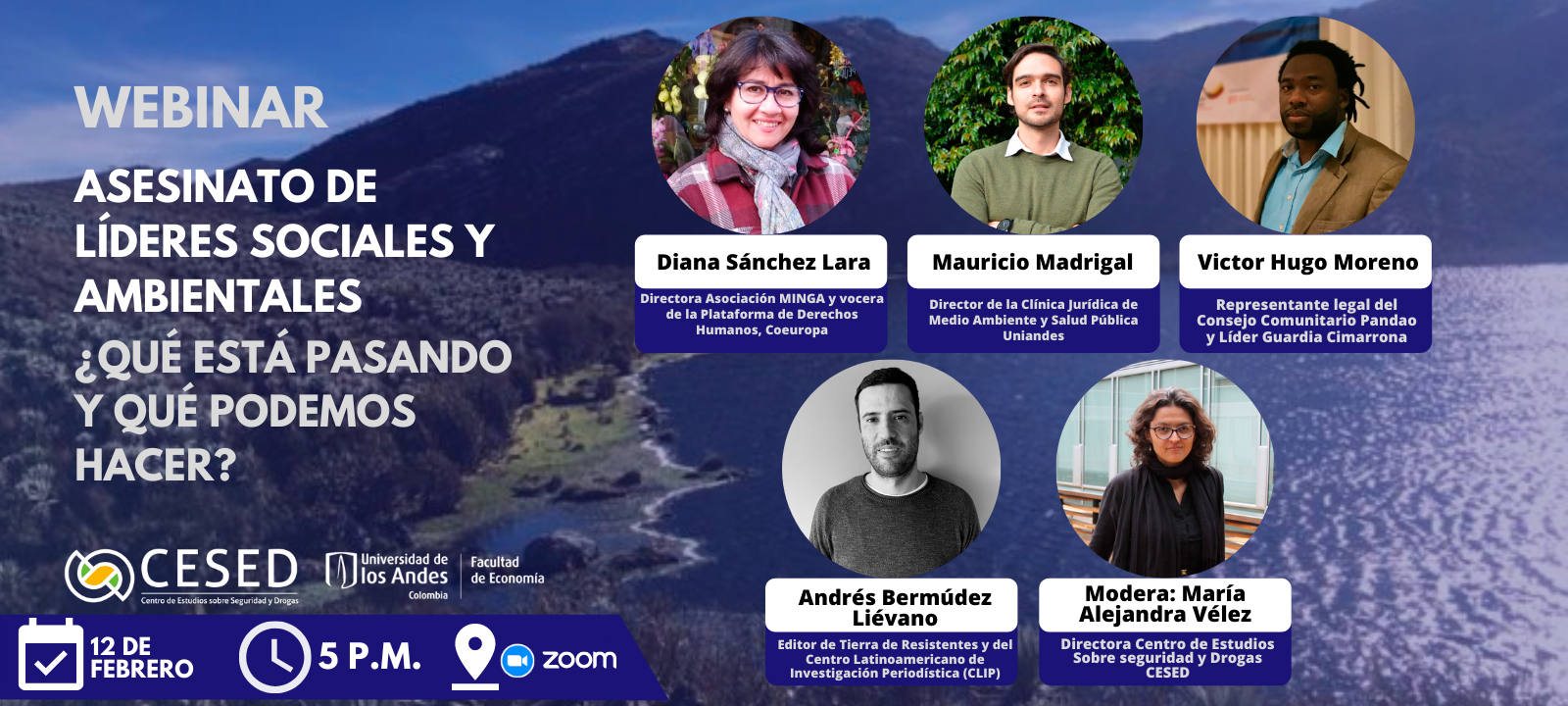 Webinar | Asesinato de líderes sociales y ambientales