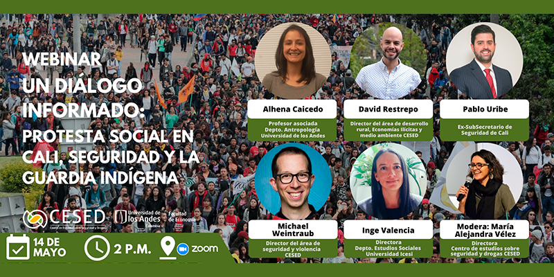 Imagen Webinar | Un diálogo informado: Protesta social en Cali, seguridad y la guardia indígena