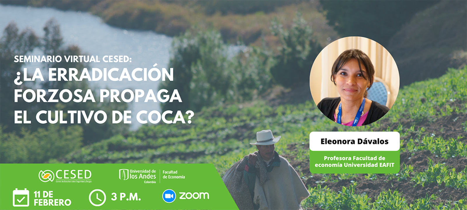 Seminario virtual CESED | ¿La erradicación forzosa propaga el cultivo de coca?