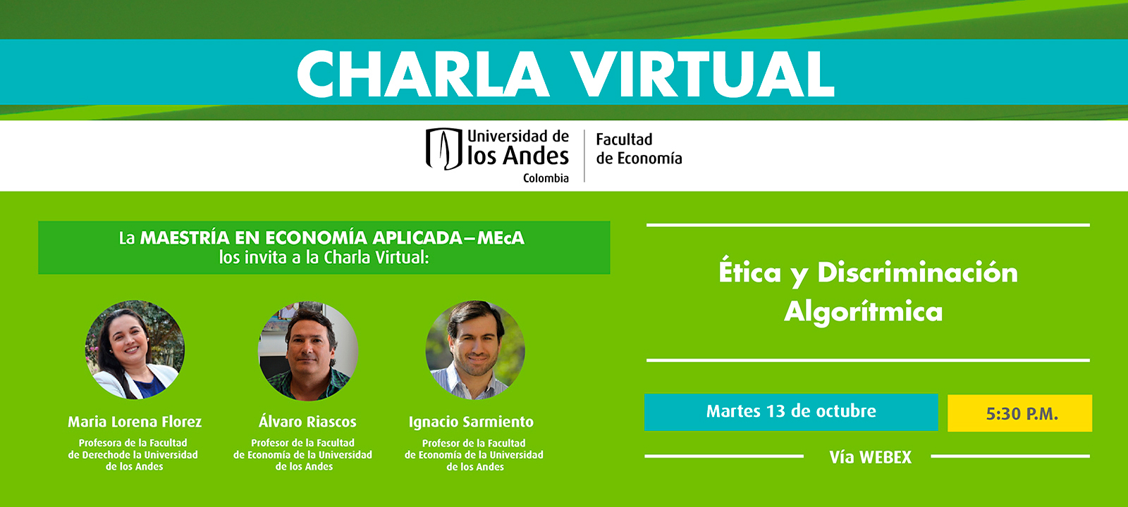 Charla virtual - Ética y Discriminación Algorítmica