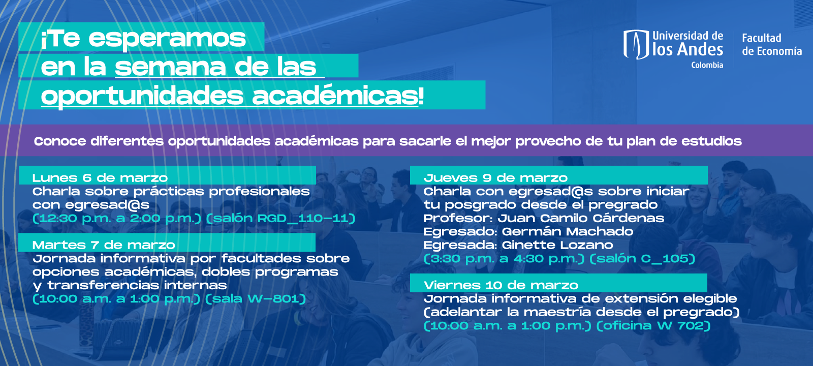 Semana de las oportunidades académicas