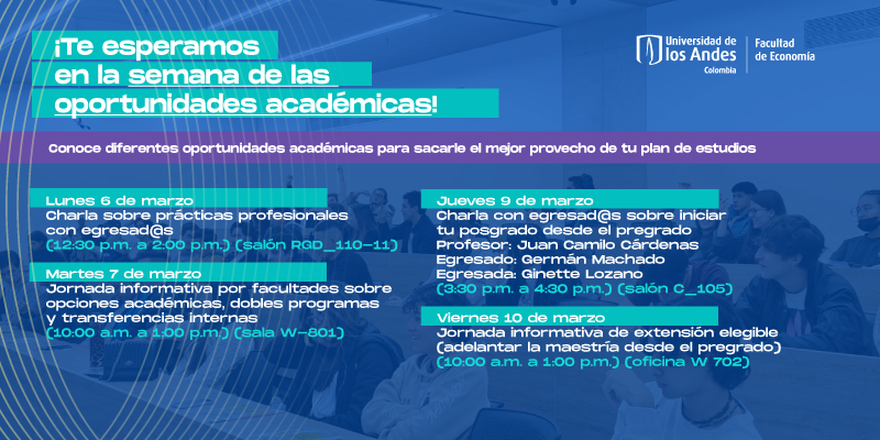 Imagen Semana de las oportunidades académicas