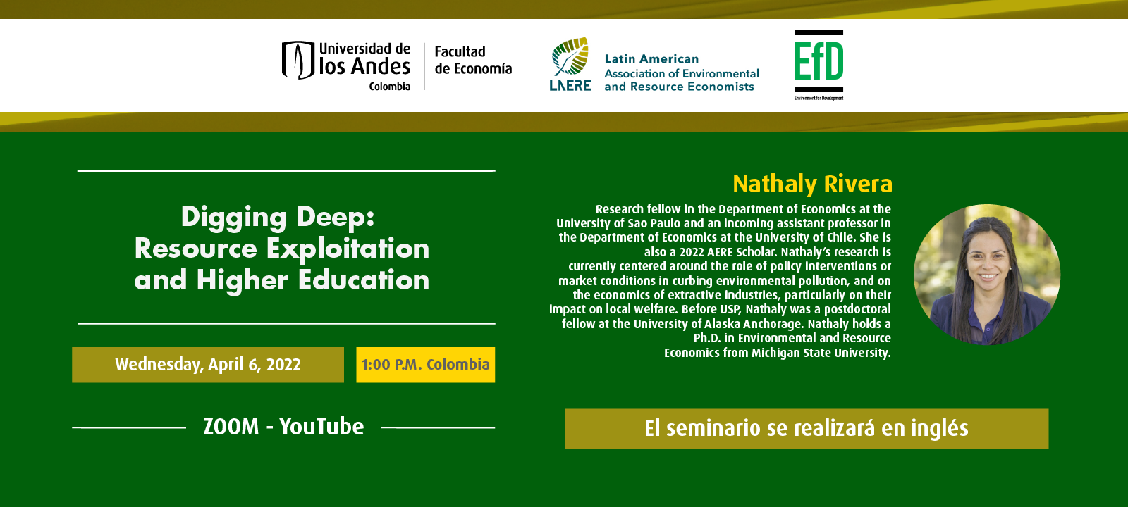 LAERE-EfD Seminar | Digging Deep: Resource Exploitation and Higher Education