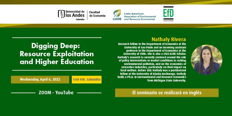 Imagen LAERE-EfD Seminar | Digging Deep: Resource Exploitation and Higher Education
