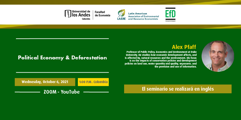 Imagen LAERE - EfD Seminar | Political Economy & Deforestation