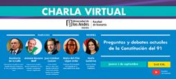 Imagen Charla virtual: Preguntas y debates actuales de la Constitución del 91
