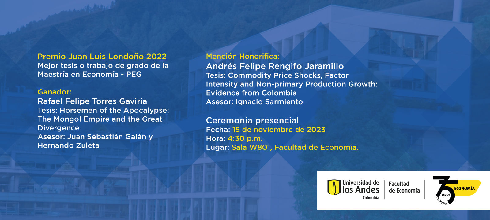 Premio Juan Luis Londoño 2022