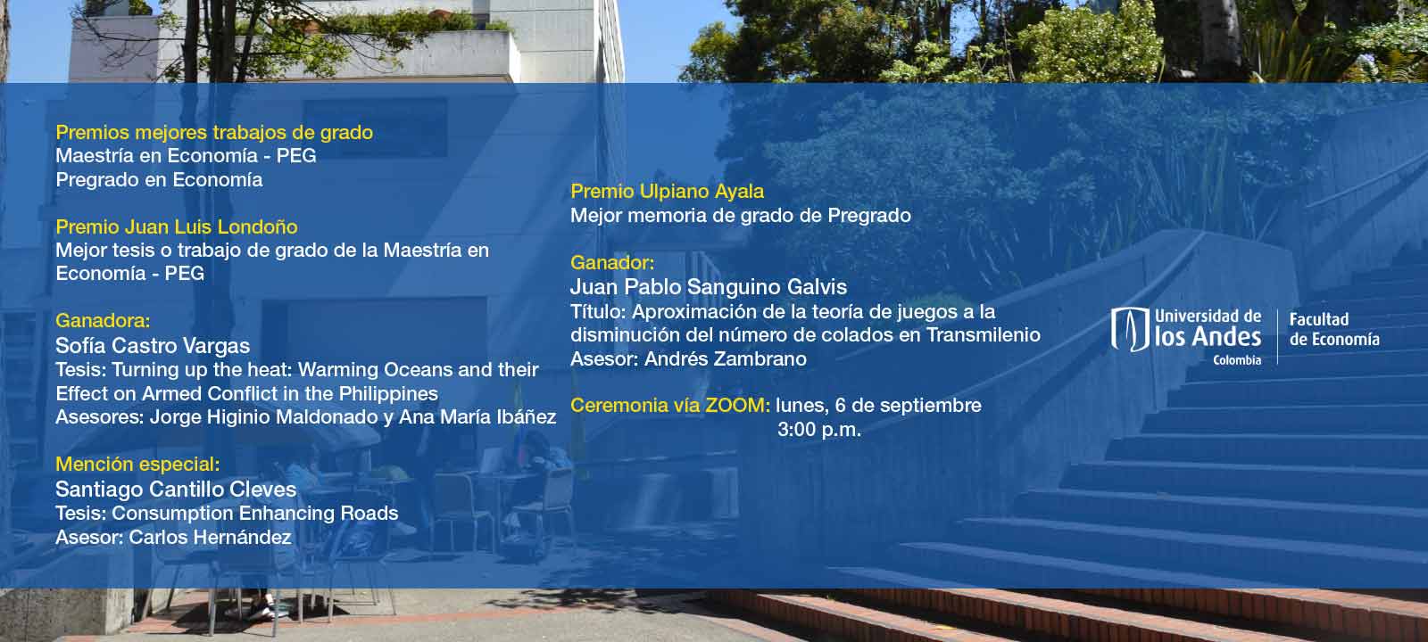 Premios mejores trabajos de grado
