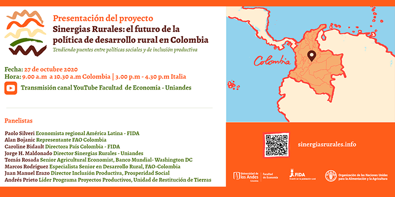Imagen Presentación del proyecto Sinergias Rurales: el futuro de la política de desarrollo rural en Colombia