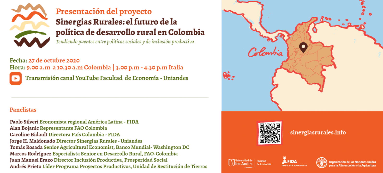 Presentación del proyecto Sinergias Rurales: el futuro de la política de desarrollo rural en Colombia