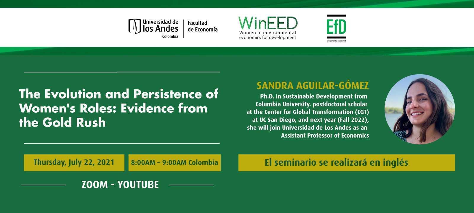 WinEED- EfD Seminar | The Evolution and Persistence of Women's Roles: Evidence from the Gold Rush