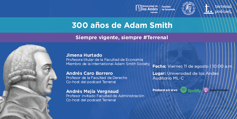 Imagen Podcast en vivo: '300 años de Adam Smith: siempre vigente, siempre terrenal'
