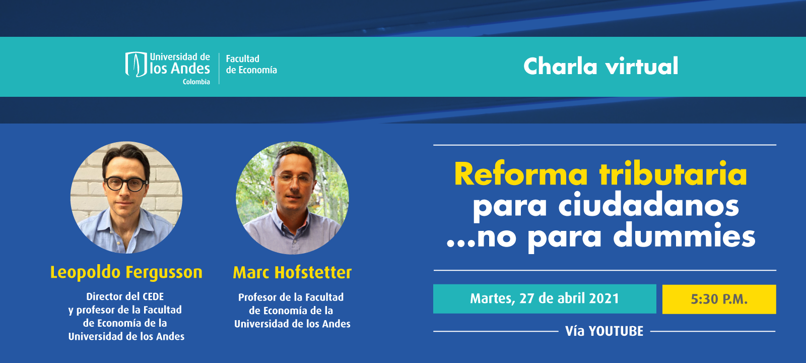 Charla virtual "Reforma tributaria para ciudadanos...no para dummies"