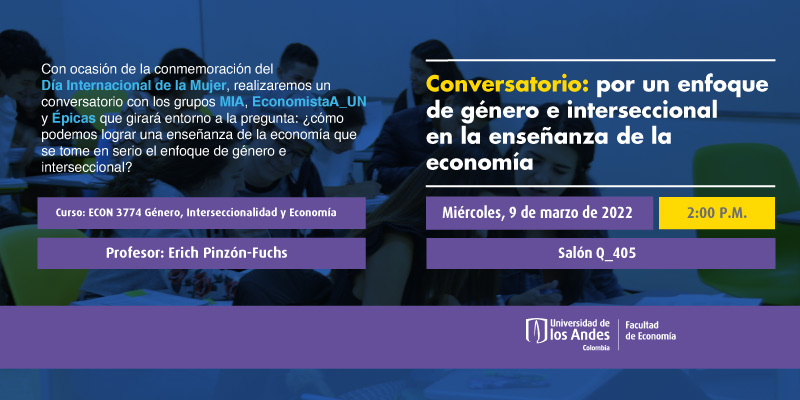 Imagen Conversatorio: por un enfoque de género e interseccional en la enseñanza de la economía