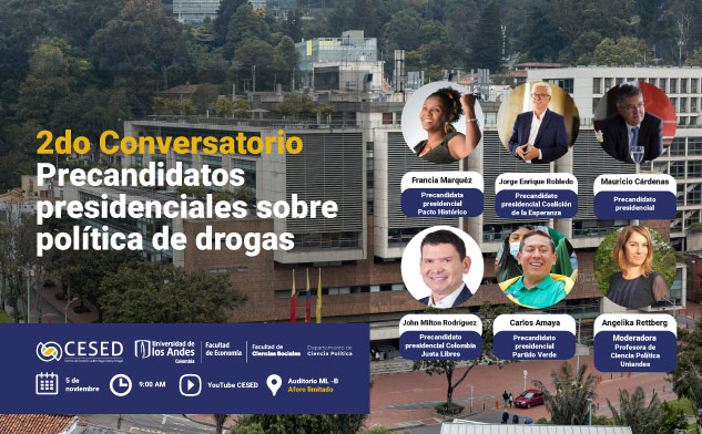 Imagen 2do Conversatorio | Precandidatos presidenciales sobre política de drogas