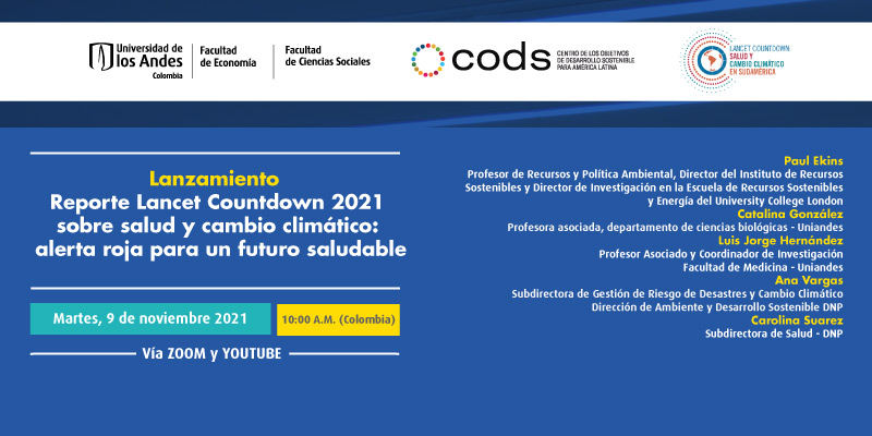 Imagen Lanzamiento Reporte Lancet Countdown 2021 sobre salud y cambio climático: alerta roja para un futuro saludable