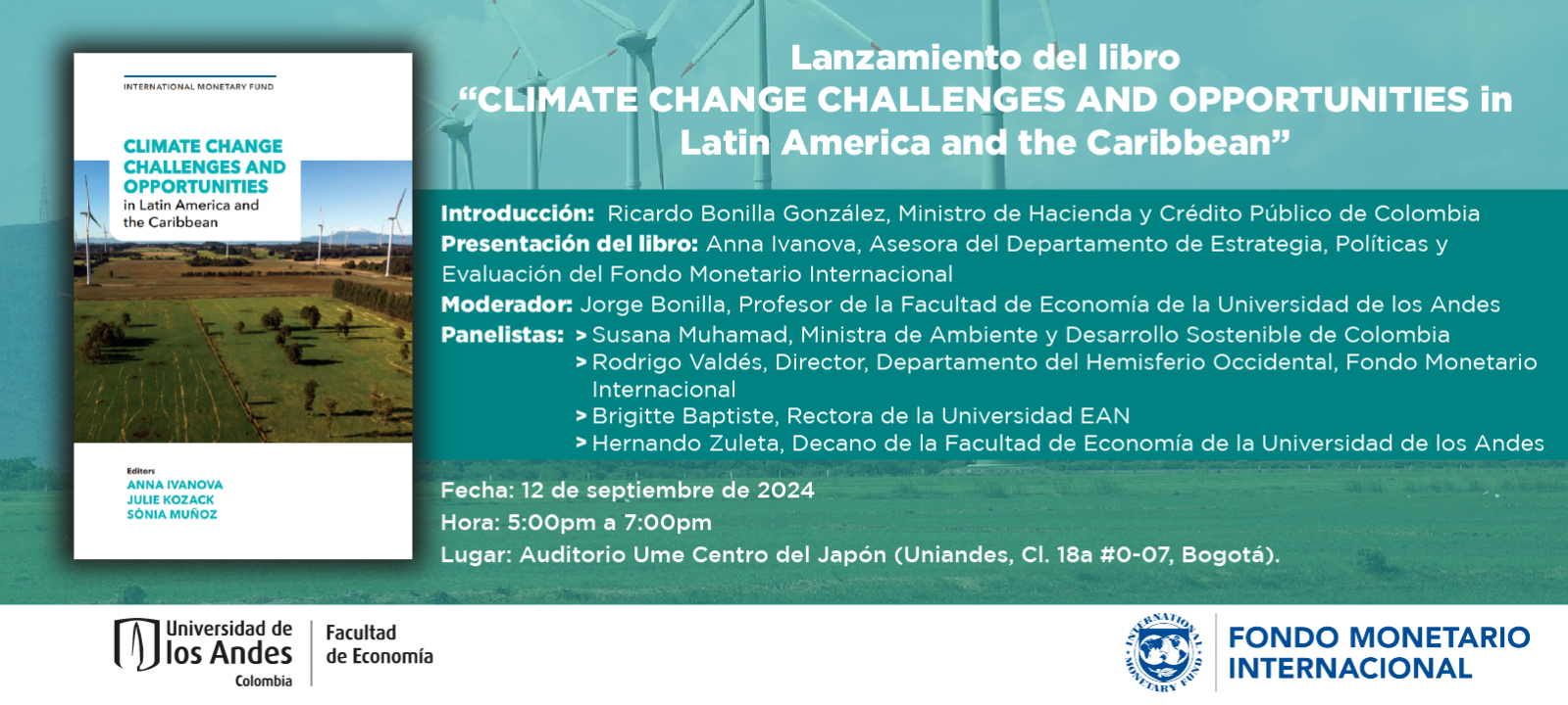Lanzamiento libro "CLIMATE CHANGE CHALLENGES AND OPPORTUNITIES"