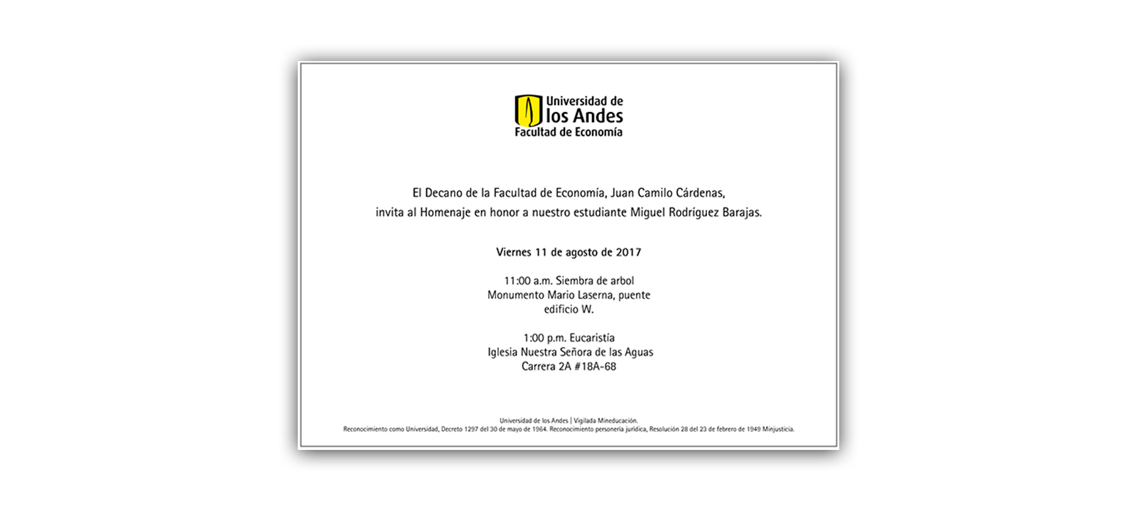 Homenaje a Miguel Rodríguez Barajas