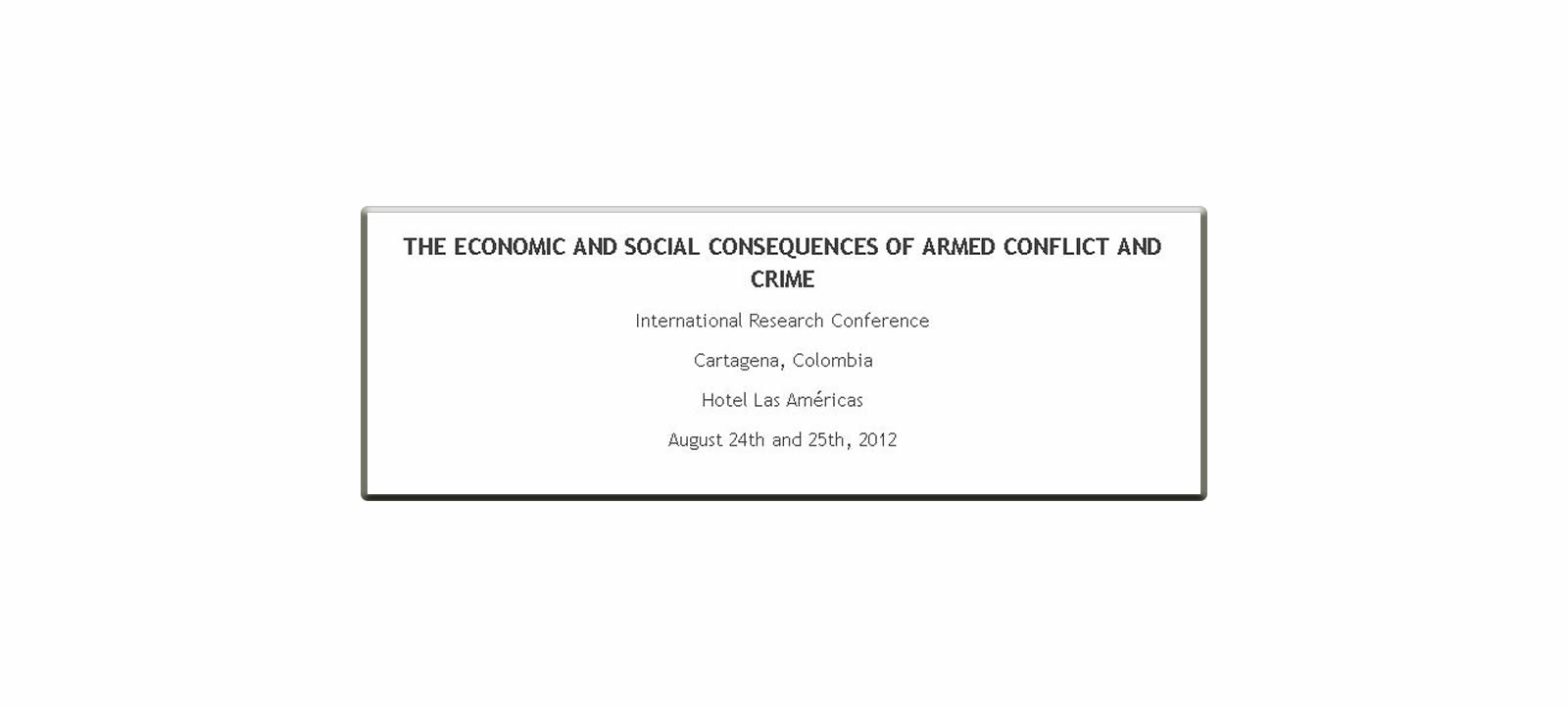 International Research Conference