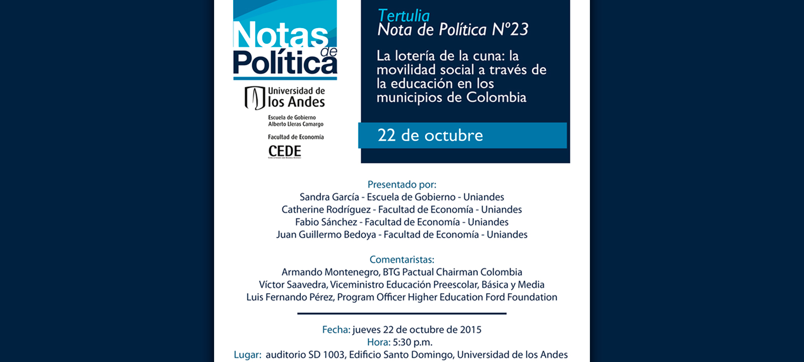 Tertulia Notas de Política 23