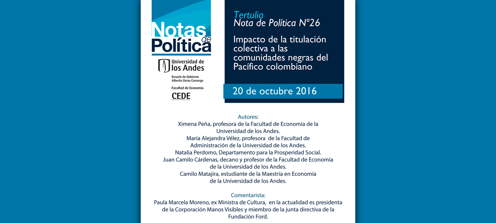 Tertulia Nota de Política 26