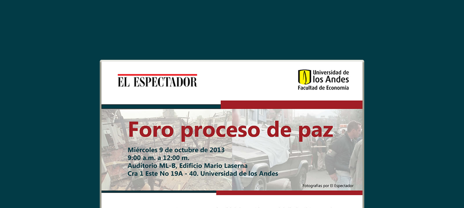 Foro proceso de paz