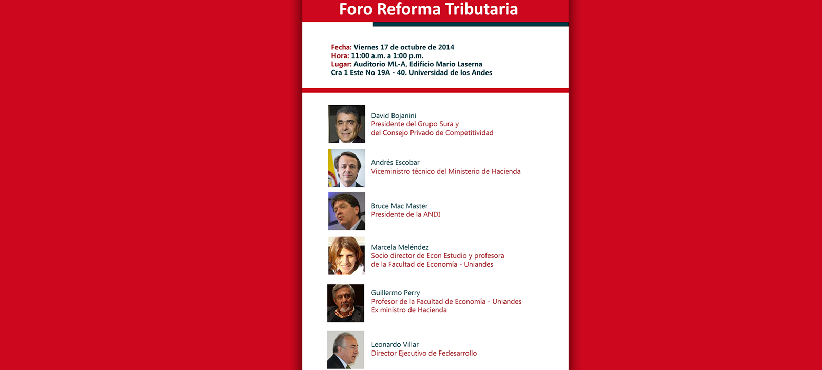 Foro reforma tributaria