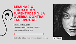 Imagen Seminario educación, juventudes y la guerra contra las drogas