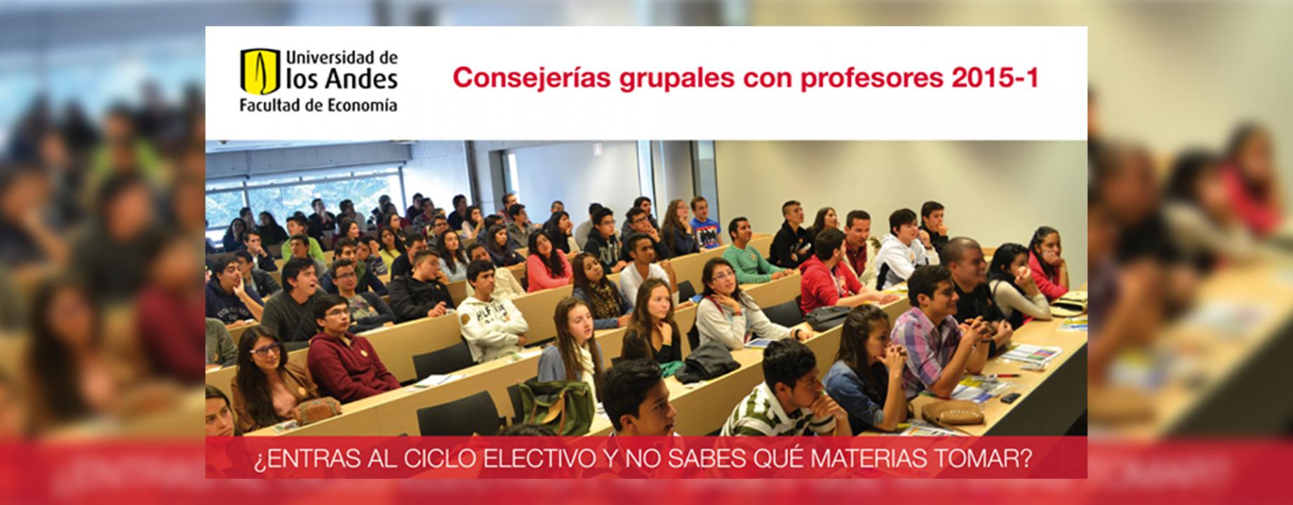 Consejerías grupales con profesores 2015-1