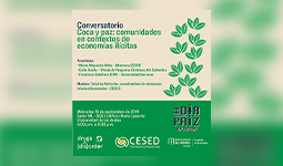 Imagen Invitación evento #díapaiz. Coca y paz: comunidades contextos de economías ilícitas