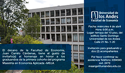 Imagen Homenaje graduandos MEcA
