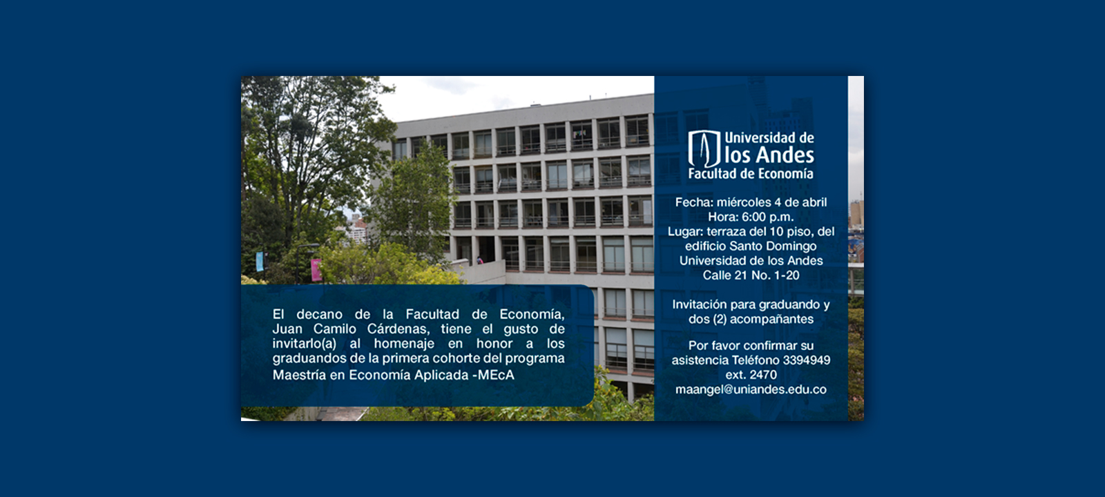 Homenaje graduandos MEcA