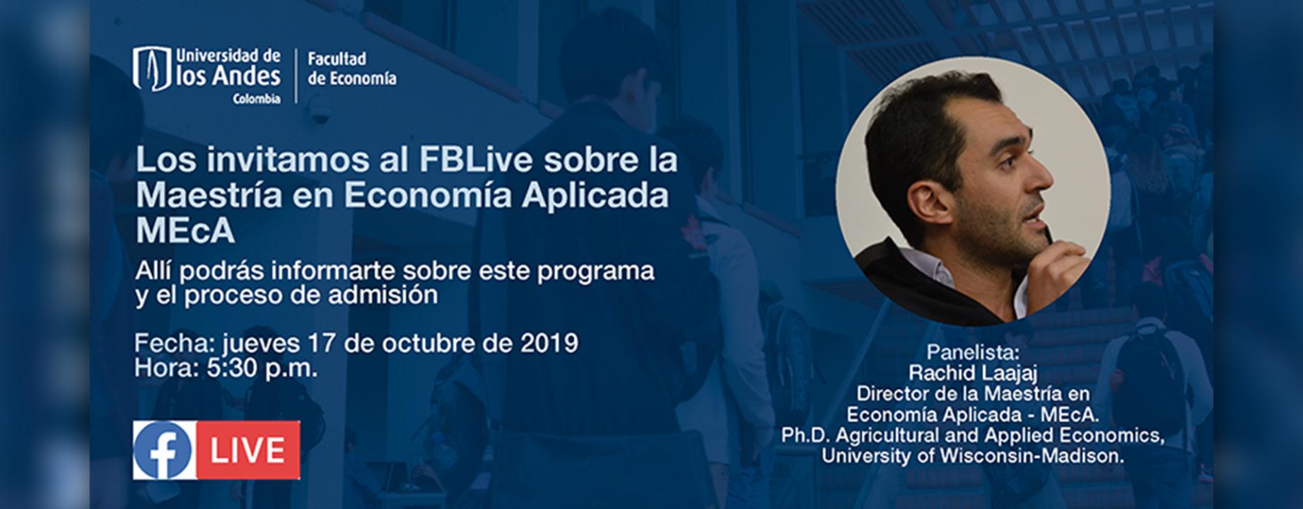Facebook live maestría en economía aplicada