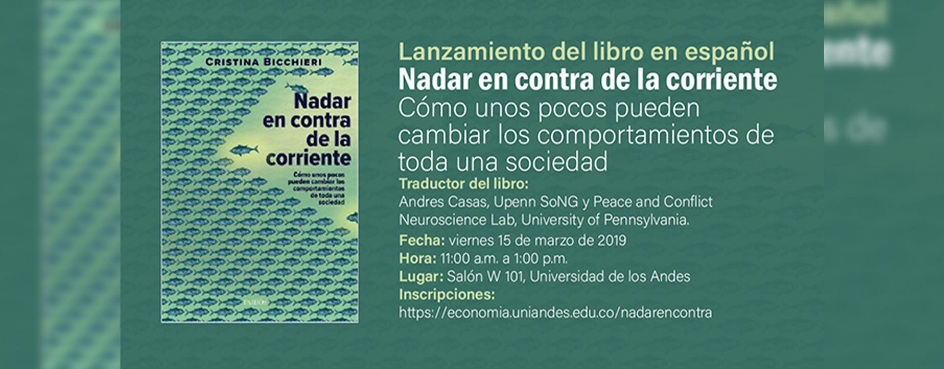 Lanzamiento del libro en español: Nadar en contra de la corriente