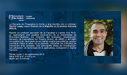 Imagen Charla nuevo director de maestría en Economía Aplicada