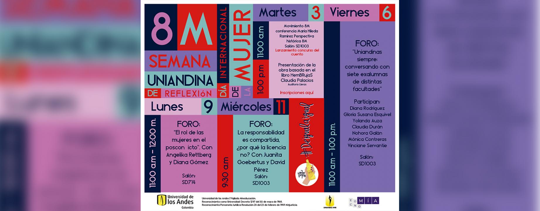 Semana Uniandina de reflexión día internacional de la mujer