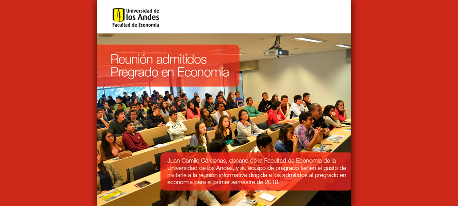 Reunión admitidos pregrado 2018-I