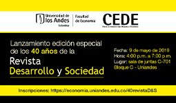 Imagen 40 años Revista Desarrollo y Sociedad