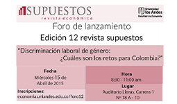 Imagen 12 Foro revista Supuestos: Discriminación laboral de la mujer. ¿Cuáles son los retos para Colombia?