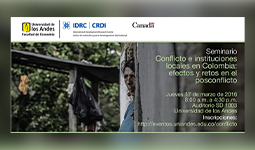 Imagen Seminario conflicto e instituciones locales en Colombia: Efectos y retos en el posconflicto