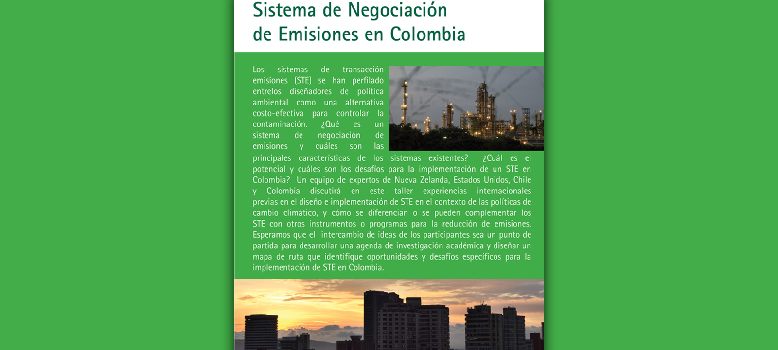 Sistema de negociación de emisiones en Colombia