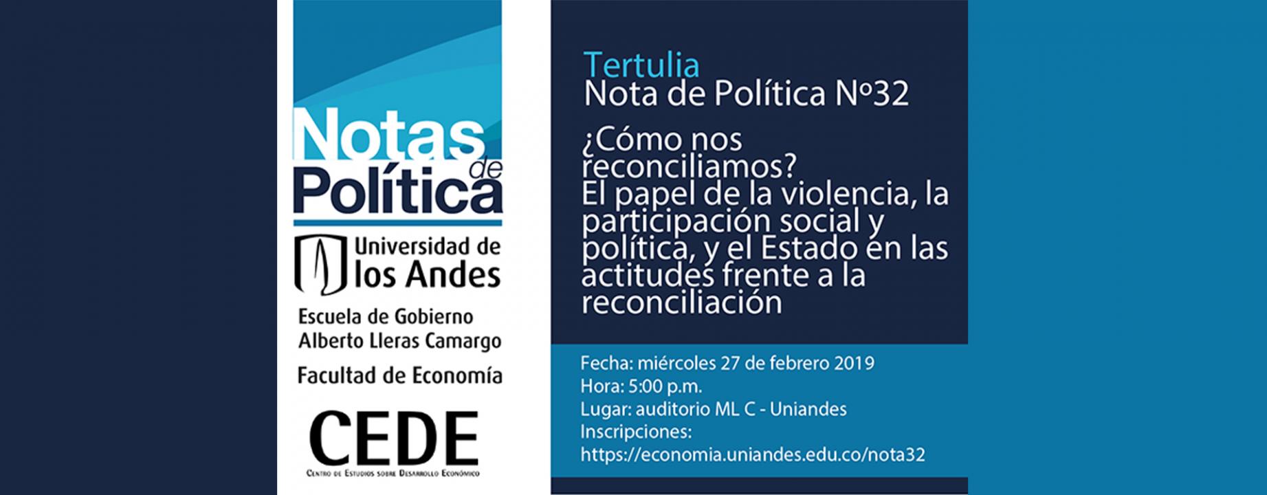 Tertulia Nota de política No. 32