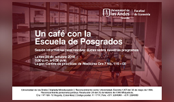 Imagen Un café con la Escuela de Posgrados