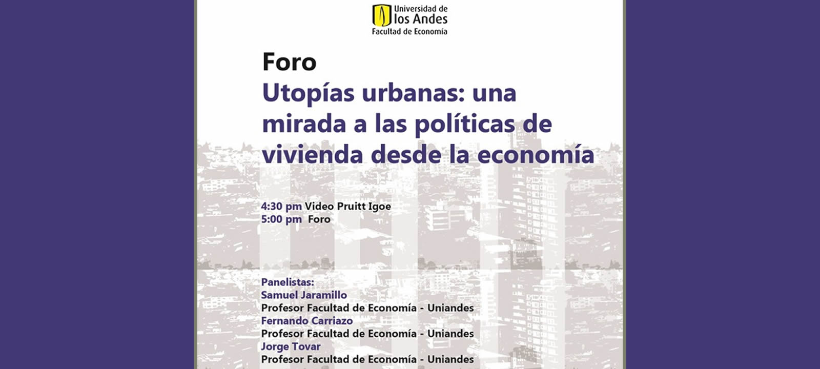 Foro Utopías urbanas