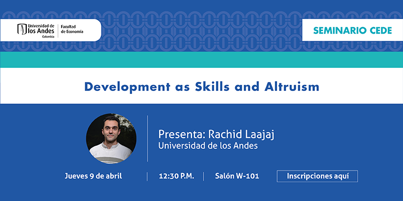 Imagen Seminario CEDE - Rachid Laajaj