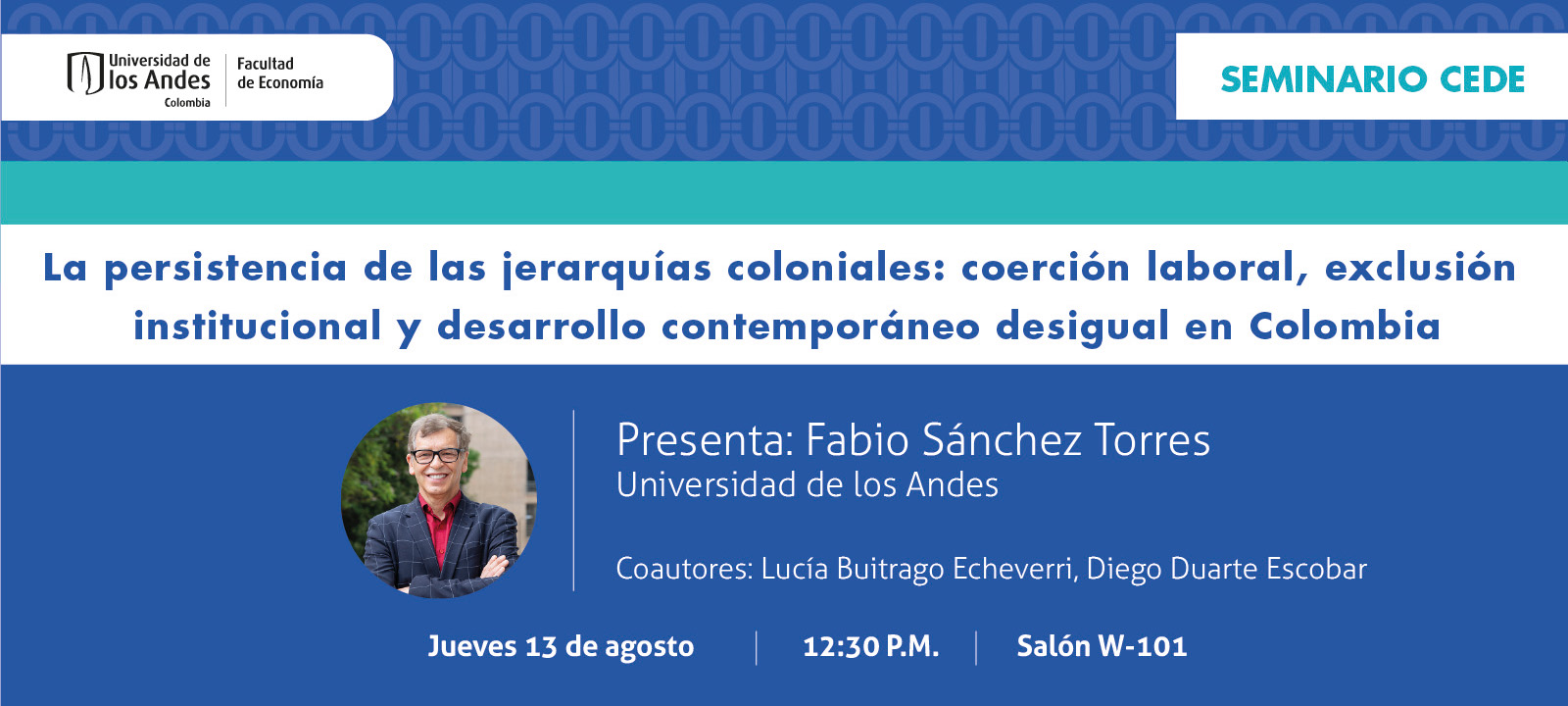 Seminario CEDE - Fabio Sánchez
