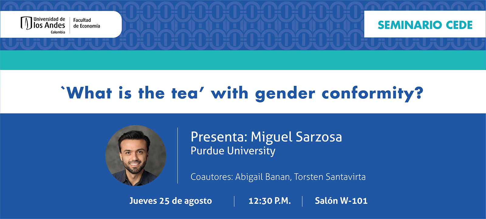 Seminario CEDE - Miguel Sarzosa