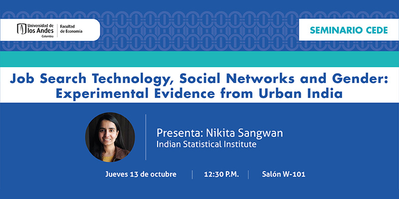 Imagen Seminario CEDE - Nikita Sangwan