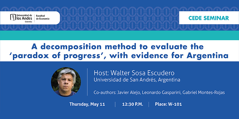 Imagen Seminario CEDE - Walter Sosa Escudero