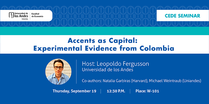 Imagen Seminario CEDE - Leopoldo Fergusson